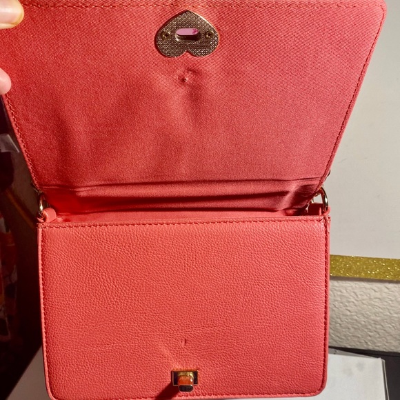 Bright  peach pink medium crossbody bag - Picture 8 of 16